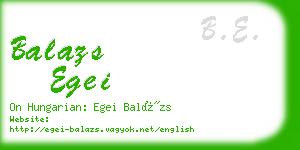 balazs egei business card